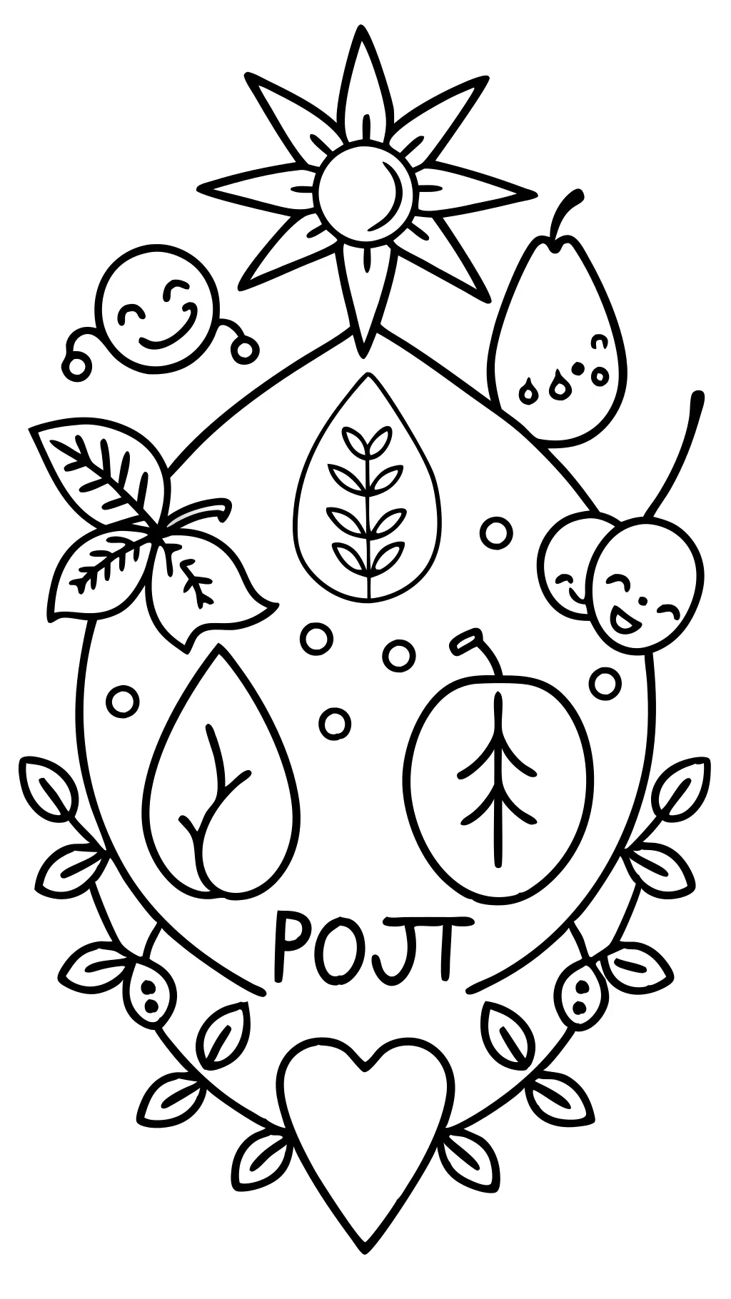 fruit of the spirit coloring page free